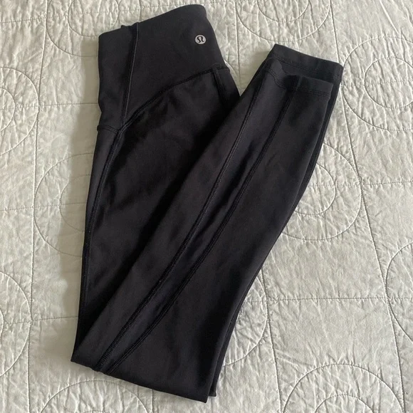 🍋Lululemon Athletica Side Mesh Leggings Size 2 - Picture 1 of 6